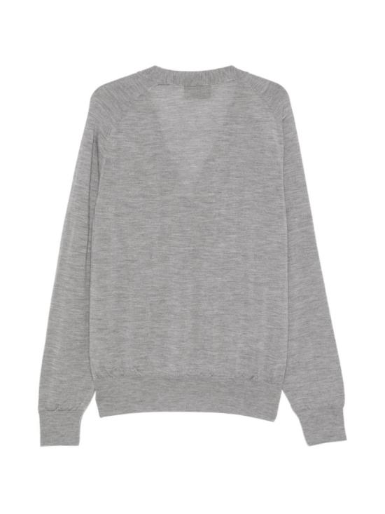 26SS 아미 톤온톤 하트 로고 알렉산드레 마티우시 울 가디건 HKC384 KN0039 0504 Grey - AMI