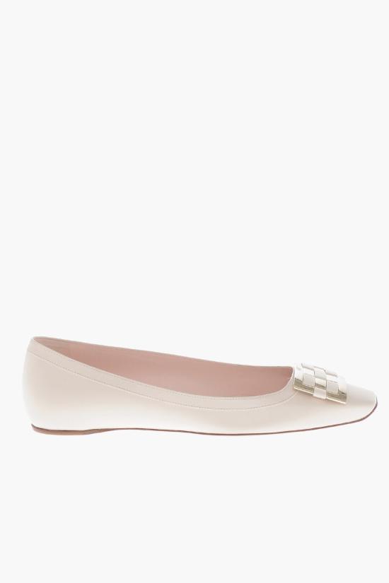  로저비비에 플랫 슈즈 RVW40440940BSSC019 White - ROGER VIVIER