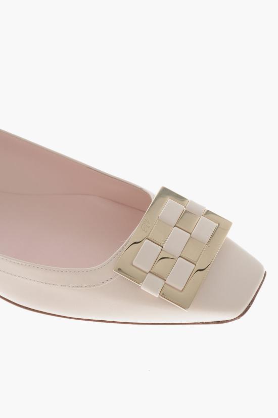  로저비비에 플랫 슈즈 RVW40440940BSSC019 White - ROGER VIVIER