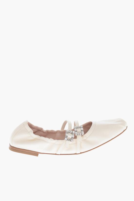  로저비비에 플랫 슈즈 RVW7433907091TC019 White - ROGER VIVIER