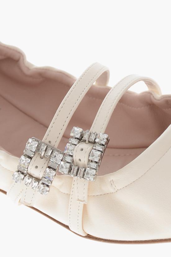  로저비비에 플랫 슈즈 RVW7433907091TC019 White - ROGER VIVIER