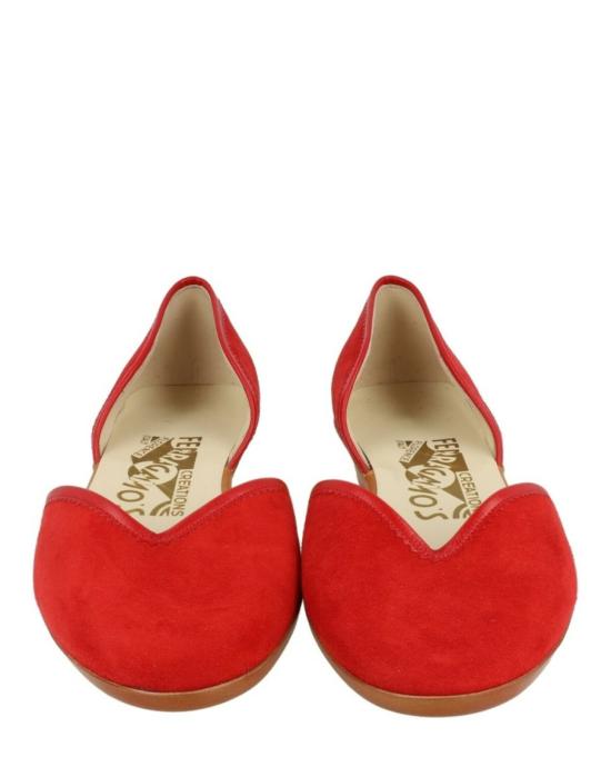  살바토레 페라가모 플랫 슈즈 01A736 605540 M 60028 5 5 Red - SALVATORE FERRAGAMO