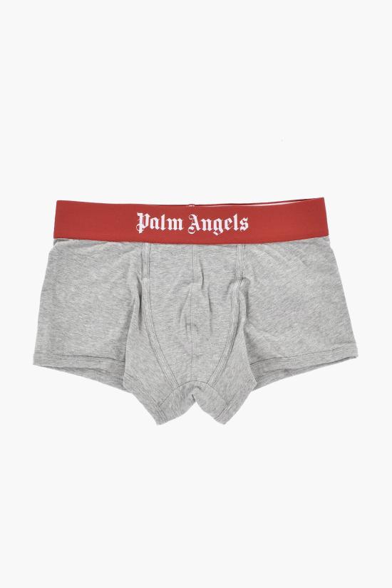  팜앤젤스 팬티 PMUH001S23FAB0058425 Bianco Grigio - PALM ANGELS