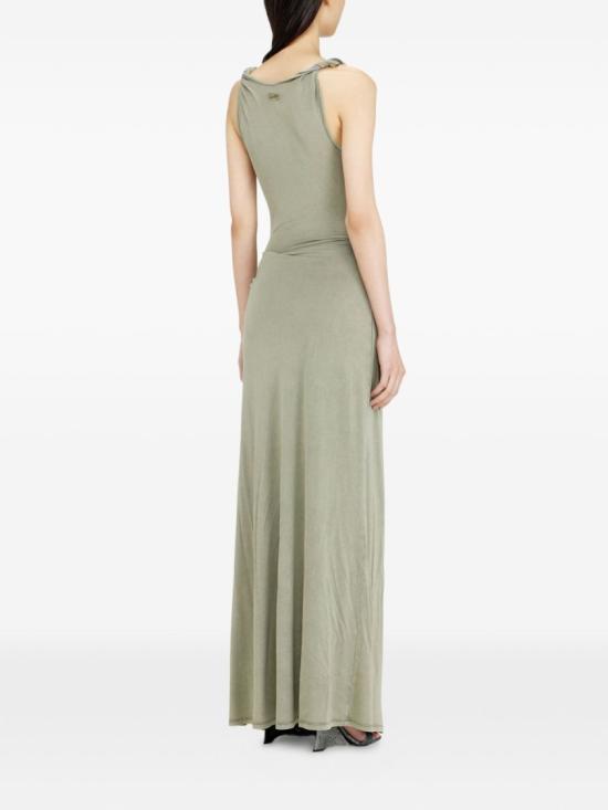 26SS 디젤 D 에스티가 맥시 드레스 A21867 0EPCJ 5GDA Green - DIESEL