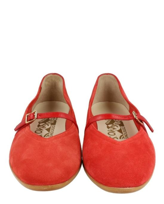  살바토레 페라가모 플랫 슈즈 01H406 599920 M 90006 6 5 Red - SALVATORE FERRAGAMO