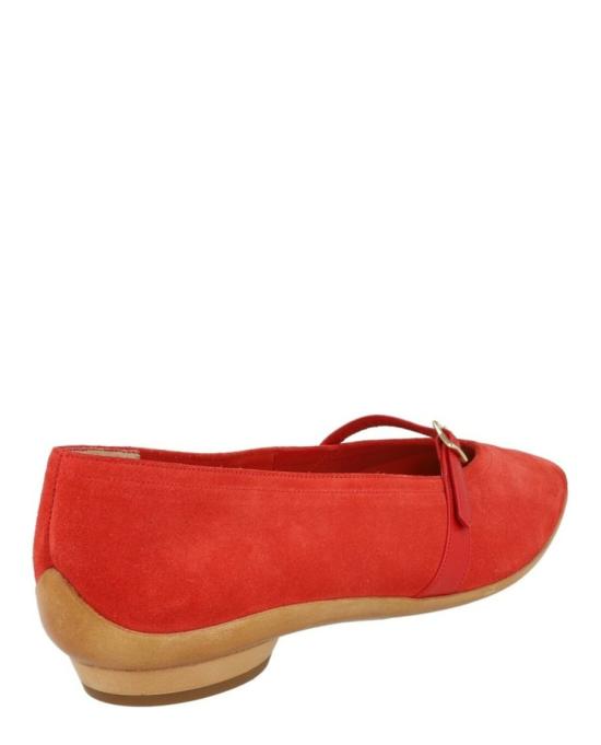  살바토레 페라가모 플랫 슈즈 01H406 599920 M 90006 6 5 Red - SALVATORE FERRAGAMO