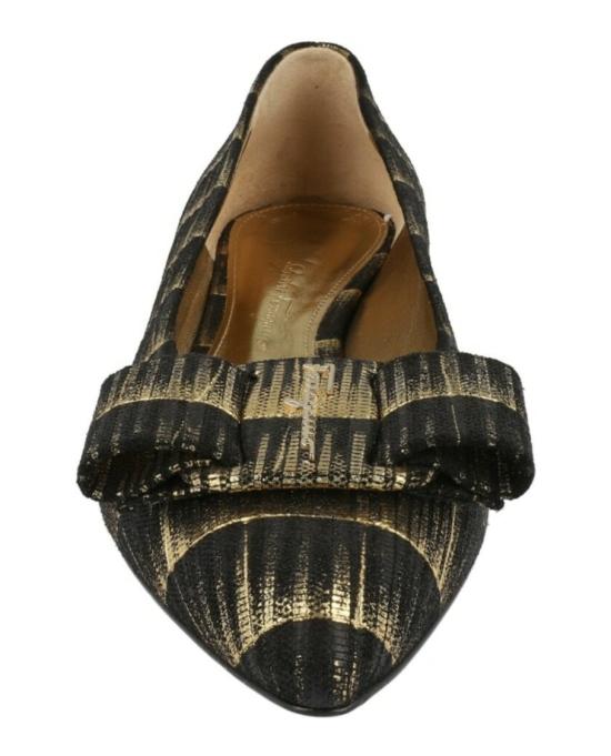  살바토레 페라가모 플랫 슈즈 01R252 741126 1C 00002 7 Black - SALVATORE FERRAGAMO