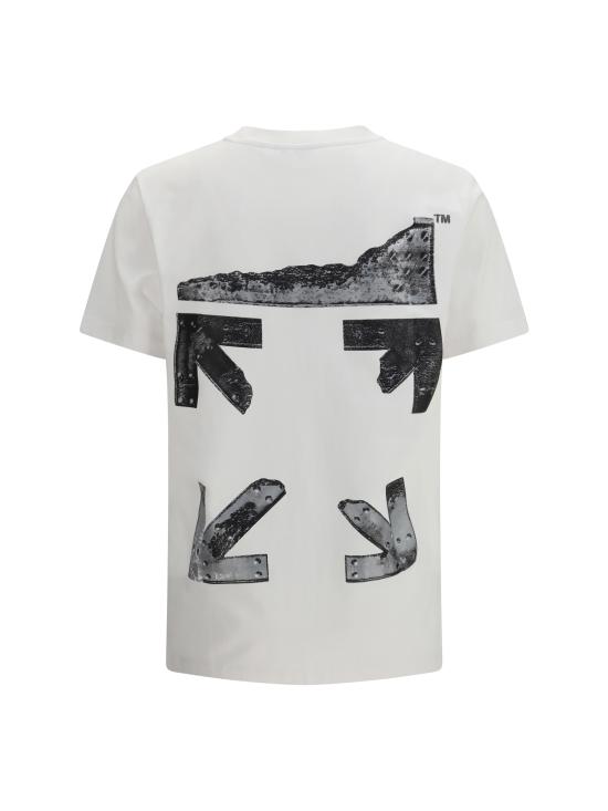 26SS 오프화이트 반팔 티셔츠 44MAA027S26J001100 1000 WHITE - OFF WHITE