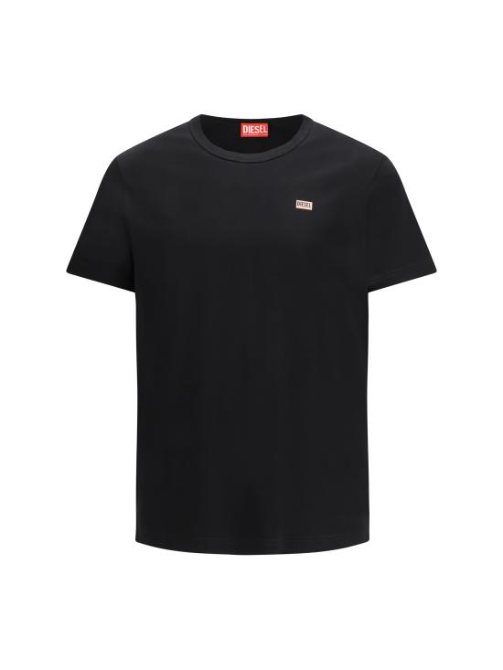 26SS 디젤 반팔 티셔츠 A148190PJBG 9XXC BLACK