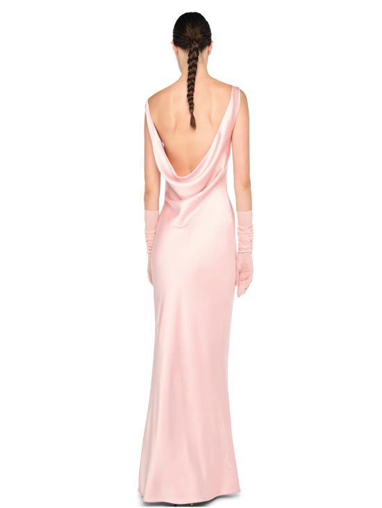 26SS 노마카말리 롱 원피스 ST1263SAP15838sleeveless low back drape gown - NORMA KAMALI