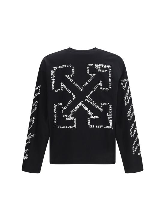 26SS 오프화이트 반팔 티셔츠 44MAB09CS26J002001 0001 BLACK - OFF WHITE