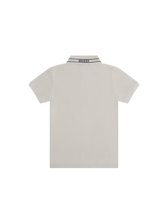 26SS [키즈] 구찌 폴로 셔츠 805405XJHNL 9024 WHITE - GUCCI