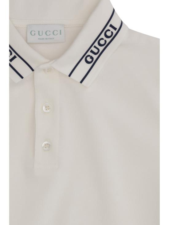 26SS [키즈] 구찌 폴로 셔츠 805405XJHNL 9024 WHITE - GUCCI