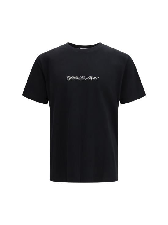 26SS 오프화이트 반팔 티셔츠 44MAA027S26J002001 0001 BLACK