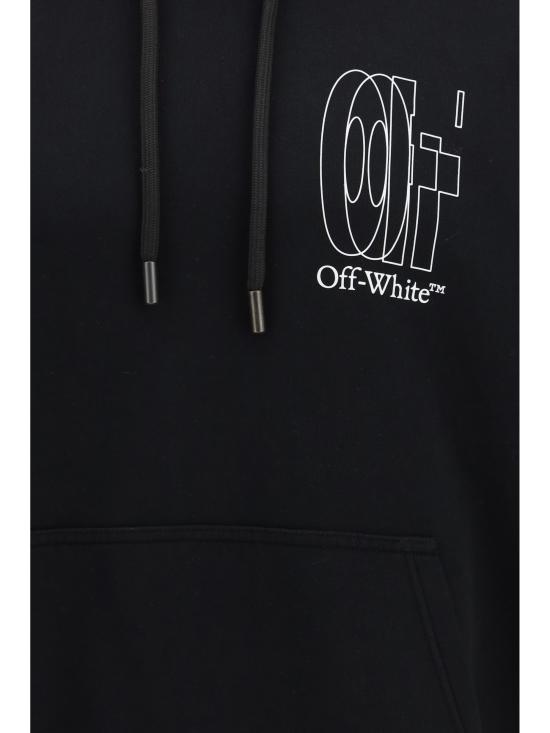 26SS 오프화이트 후드 티셔츠 44MBB085S26F006001 0001 BLACK - OFF WHITE