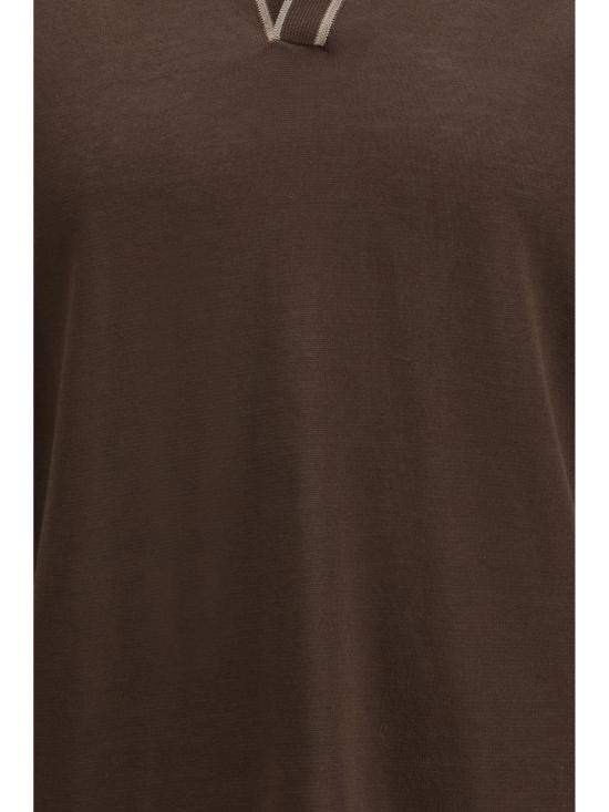 26SS 크루나 폴로 티셔츠 SM04LEVANTE1750 144 BROWN - CRUNA