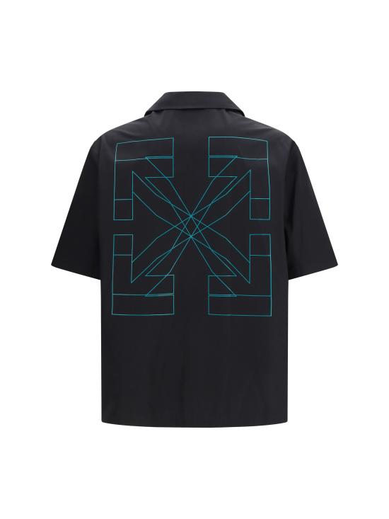 26SS 오프화이트 긴팔 셔츠 44XGG01FS26F001001 0001 BLACK - OFF WHITE