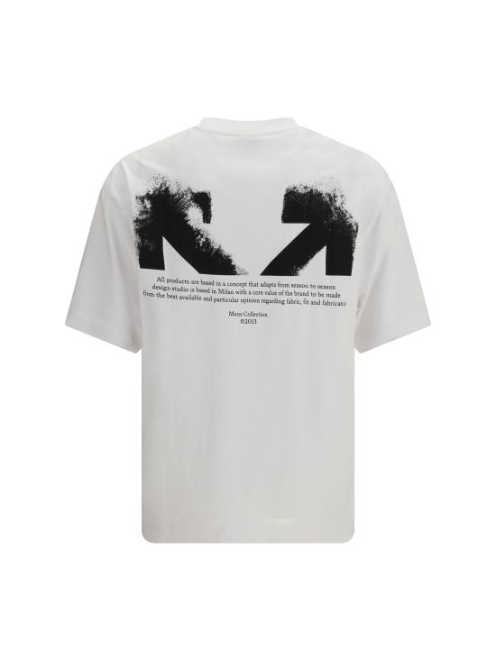 26SS 오프화이트 반팔 티셔츠 44MAA120S26J008100 1000 WHITE - OFF WHITE