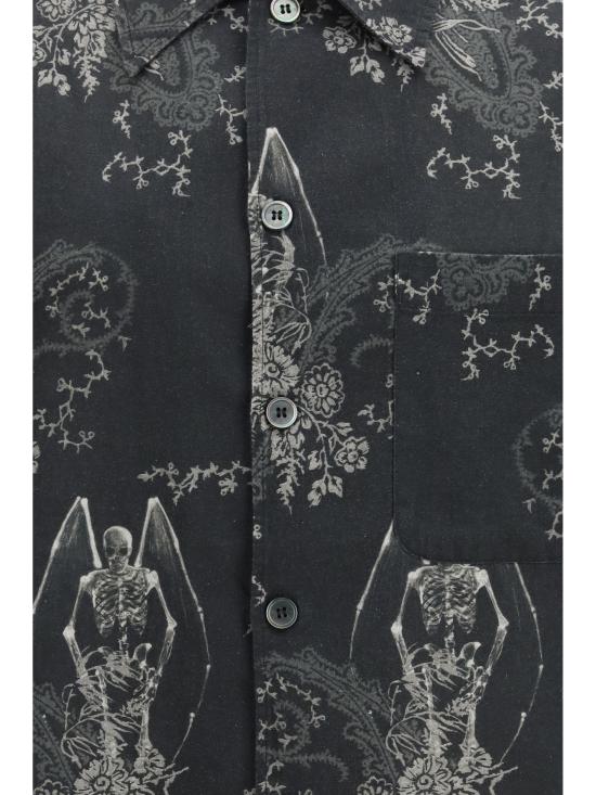 26SS 아워레가시 에브리 셔츠 숏슬리브 데스 페이즐리 프린트 M2262EDP DEATHPAISL GREY - OUR LEGACY