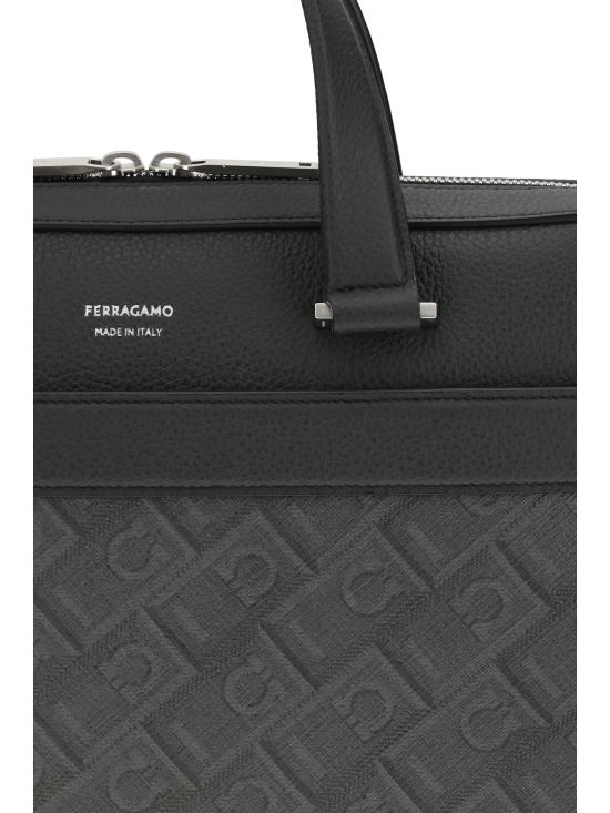 26SS 살바토레 페라가모 브리프케이스 781303 001 GREY - SALVATORE FERRAGAMO