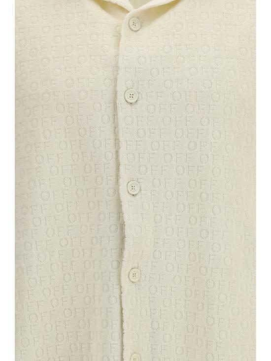 26SS 오프화이트 긴팔 셔츠 44MGG013C9J0010A00 A00 YELLOW - OFF WHITE