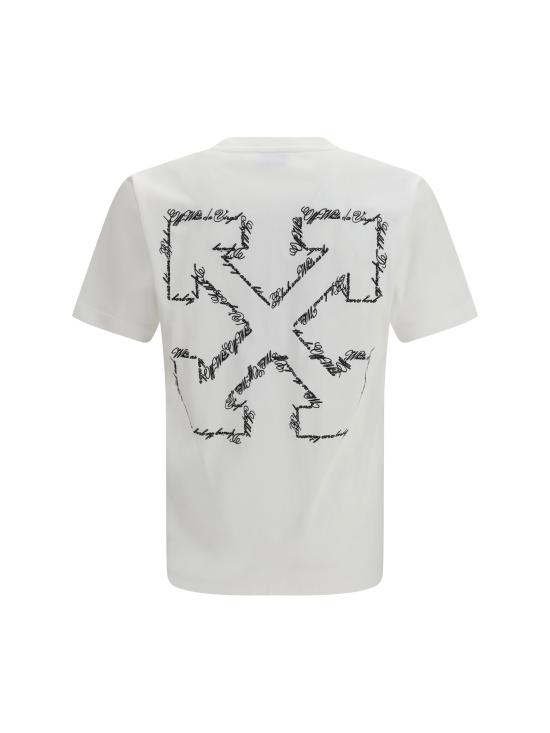 26SS 오프화이트 반팔 티셔츠 44MAA027S26J002100 1000 WHITE - OFF WHITE