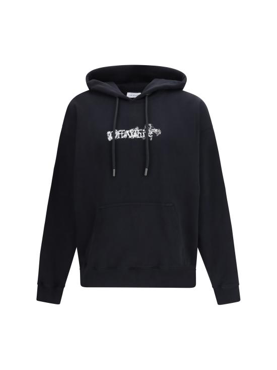 26SS 오프화이트 후드 티셔츠 44MBB085S26F00H001 0001 BLACK