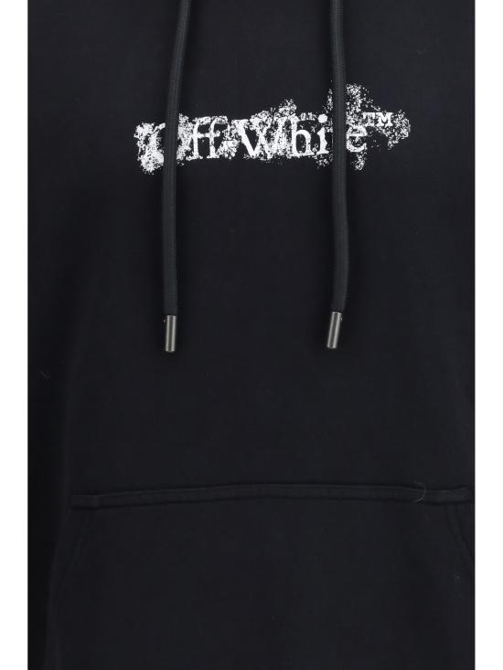 26SS 오프화이트 후드 티셔츠 44MBB085S26F00H001 0001 BLACK - OFF WHITE