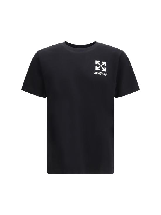 26SS 오프화이트 반팔 티셔츠 44MAA027S26J00B001 0001 BLACK