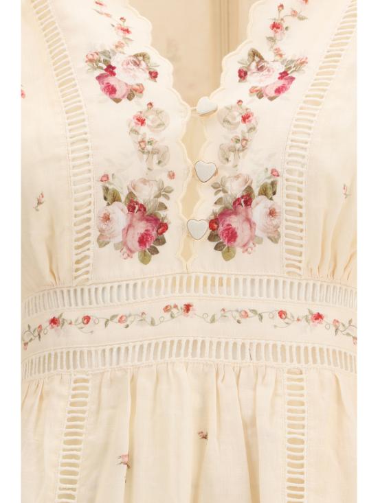 26SS 짐머만 미디 원피스 5372DRS264 CPKR CREAM - ZIMMERMANN