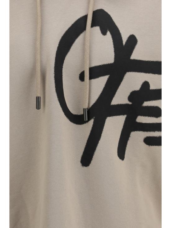 26SS 오프화이트 후드 티셔츠 44MBB12MS26F008250 2050 BEIGE - OFF WHITE