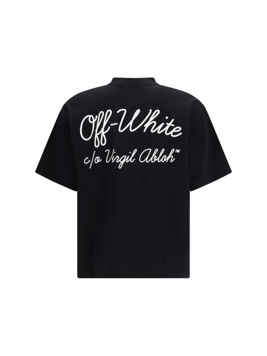 26SS 오프화이트 반팔 티셔츠 44MAA120C9J00D1001 1001 BLACK - OFF WHITE