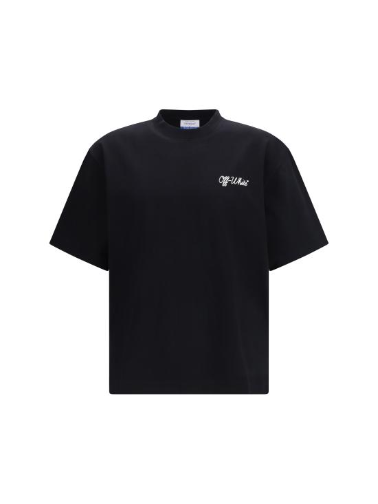 26SS 오프화이트 반팔 티셔츠 44MAA120C9J00D1001 1001 BLACK