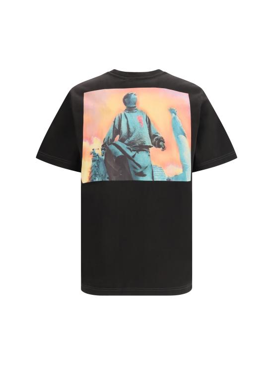 26SS 디젤 반팔 티셔츠 A209820QIAM 9XX BLACK - DIESEL