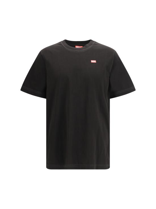 26SS 디젤 반팔 티셔츠 A209820QIAM 9XX BLACK