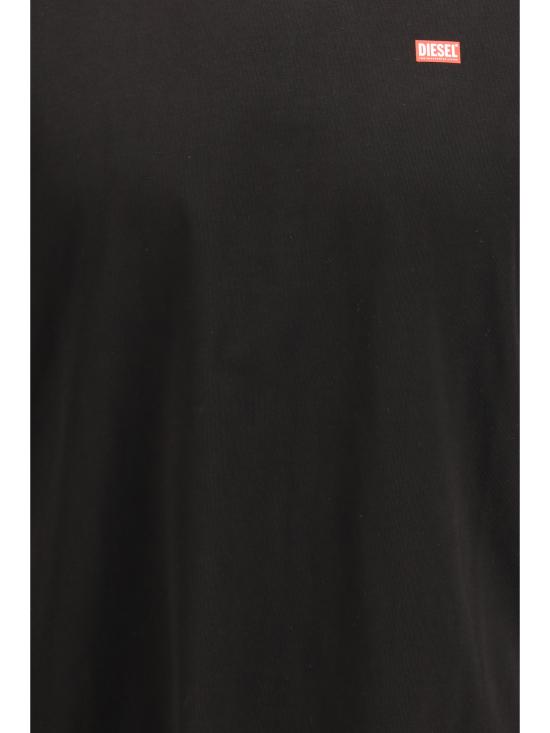 26SS 디젤 반팔 티셔츠 A209820QIAM 9XX BLACK - DIESEL