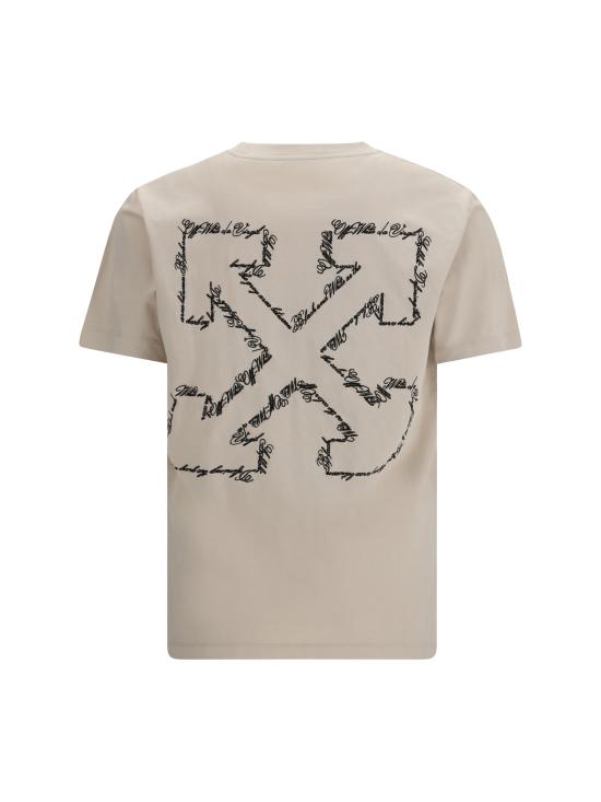 26SS 오프화이트 반팔 티셔츠 44MAA027S26J002270 2070 BEIGE - OFF WHITE