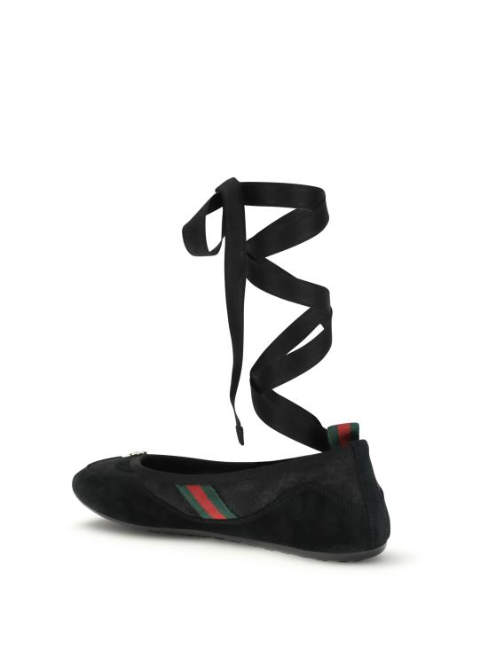 26SS 구찌 쉬프트 플랫 슈즈 857964AAF14 1096 BLACK - GUCCI