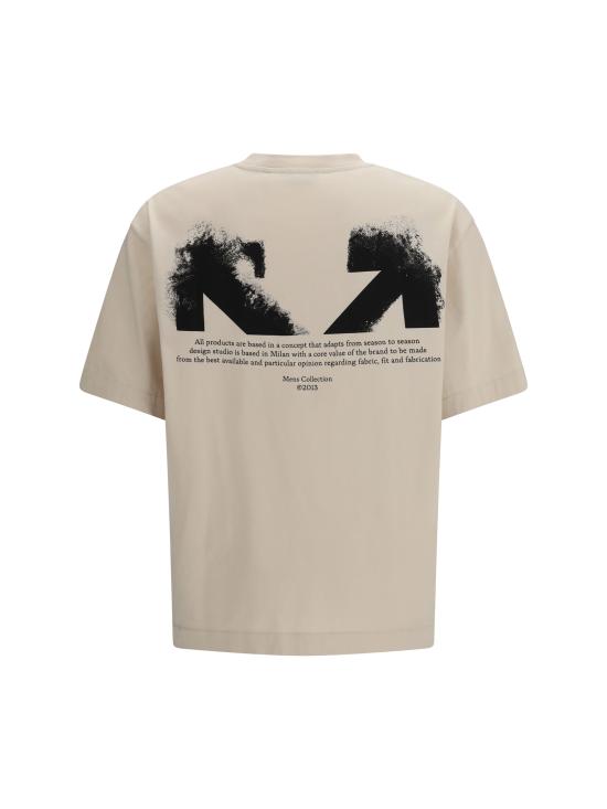 26SS 오프화이트 반팔 티셔츠 44MAA120S26J008270 2070 BEIGE - OFF WHITE