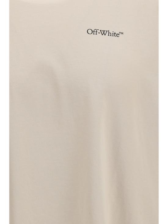 26SS 오프화이트 반팔 티셔츠 44MAA120S26J008270 2070 BEIGE - OFF WHITE