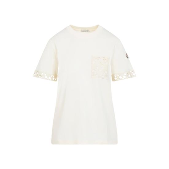 26SS 몽클레어 반팔 티셔츠 L10938C00025 89AUO 034 NATURAL NUDE NEUTRALS