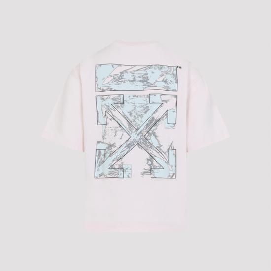 26SS 오프화이트 폴로 티셔츠 OMAA120S26JER00R6080 FADE OUT MAUVE NUDE NEUTRALS - OFF WHITE