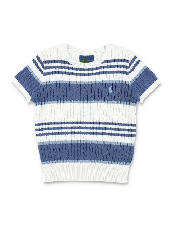 26SS [키즈] 랄프 로렌 오버롤 A11261 001 WHITE BLUE - RALPH LAUREN