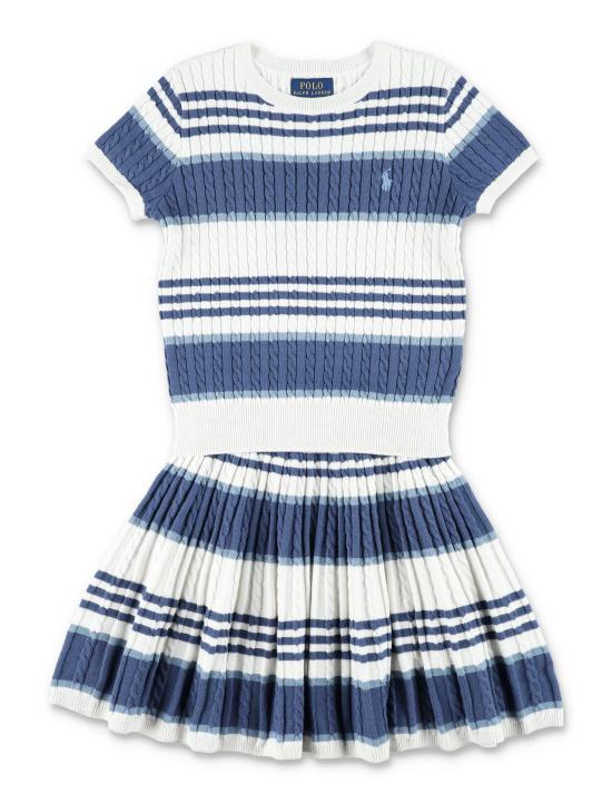 26SS [키즈] 랄프 로렌 오버롤 A11261 001 WHITE BLUE