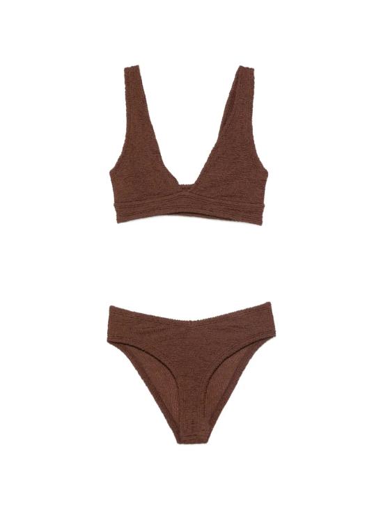 26SS 훈자 지 비키니 수영복 BANGELCR METALLICCHOCOLATE Brown