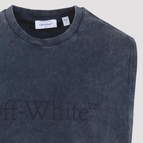 26SS 오프화이트 폴로 티셔츠 44MAC02FS26J001401 NIGHT SKY BLUE - OFF WHITE