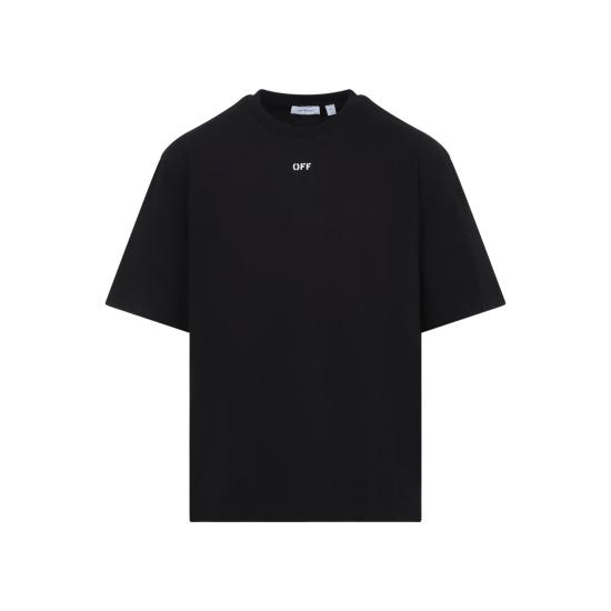 26SS 오프화이트 폴로 티셔츠 44MAA120S26J004001 BLACK