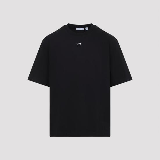 26SS 오프화이트 폴로 티셔츠 44MAA120S26J004001 BLACK - OFF WHITE