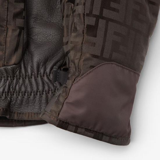 25FW 펜디 장갑 FAC087AT91F1T6H Brown - FENDI