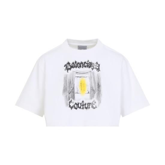 26SS 발렌시아가 반팔 티셔츠 871735 TUVD4 9000 WHITE - BALENCIAGA